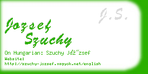 jozsef szuchy business card